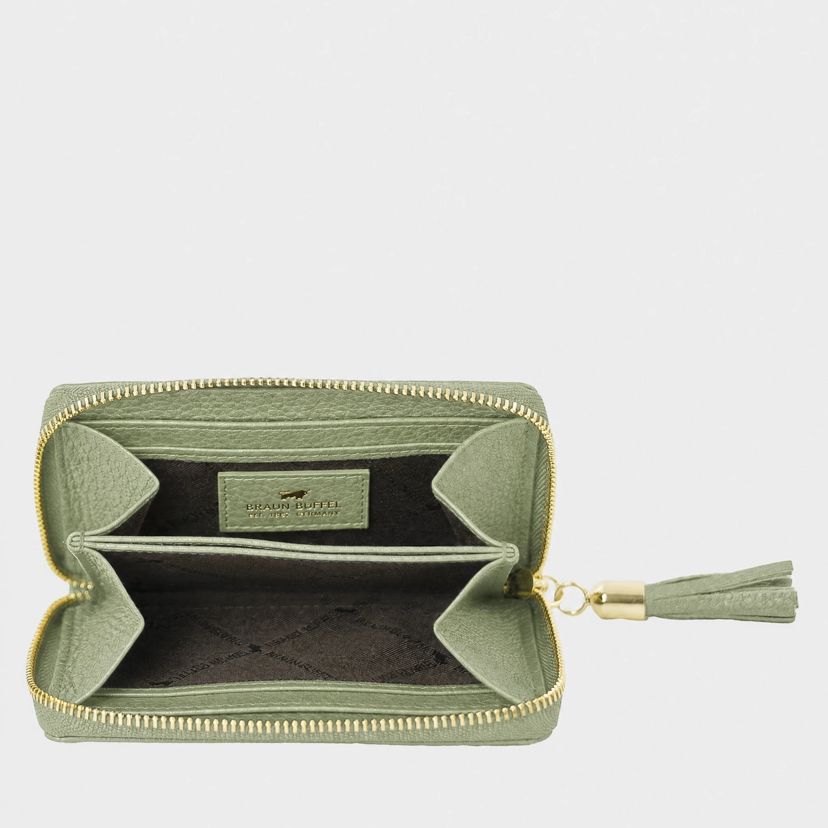Innenansicht ALESSIA RV-Geldbörse 4CS sage green