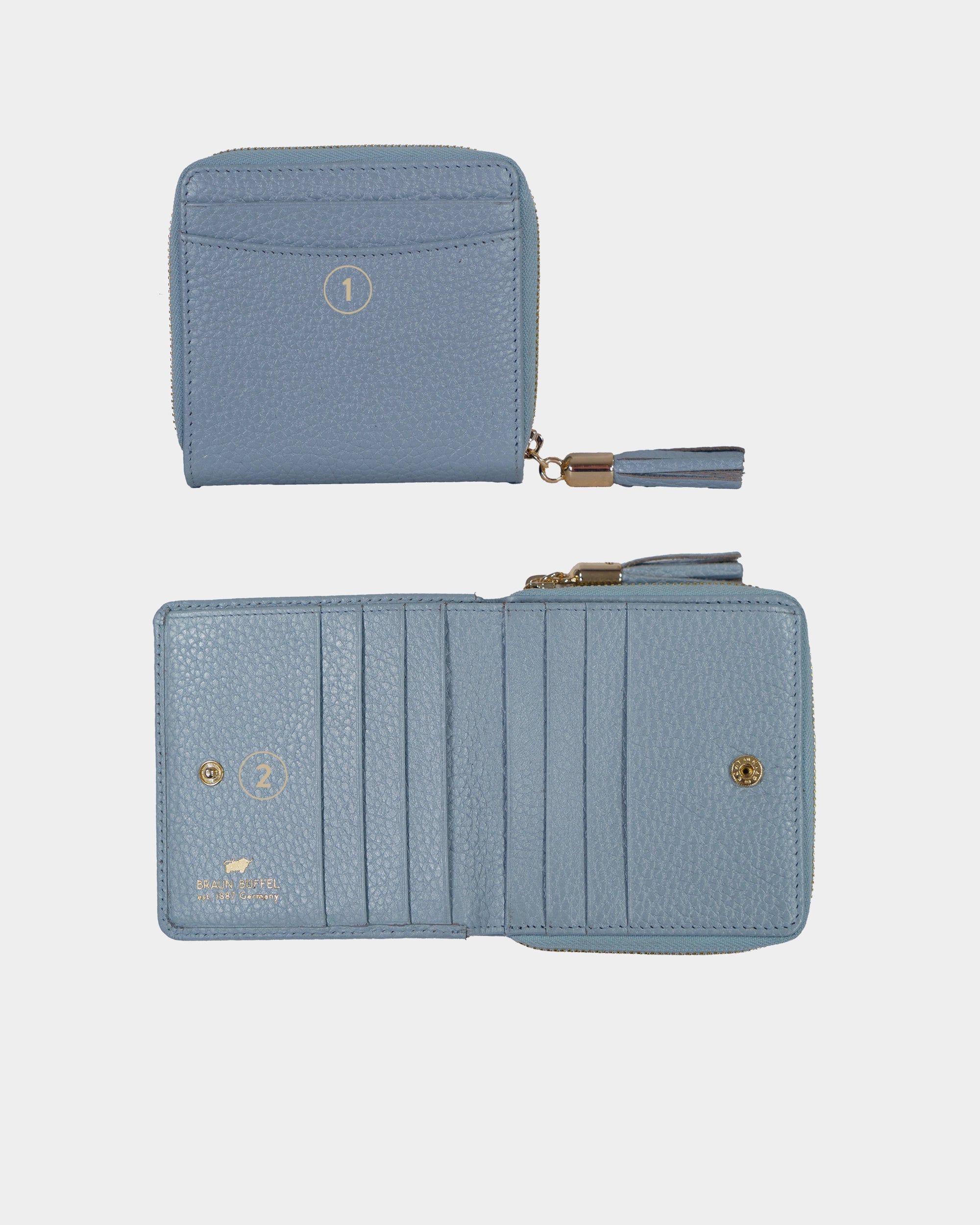 Personalisierung ALESSIA RV-Geldbörse S 6CS ice blue