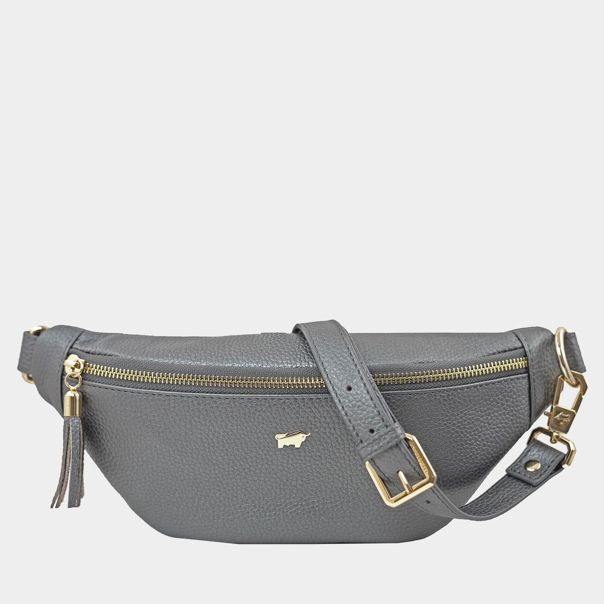 Frontansicht ALESSIA Gürteltasche dark grey