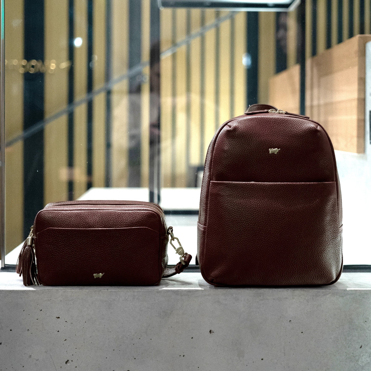 Keyfeature HANNA Umhängetasche Box dark brown