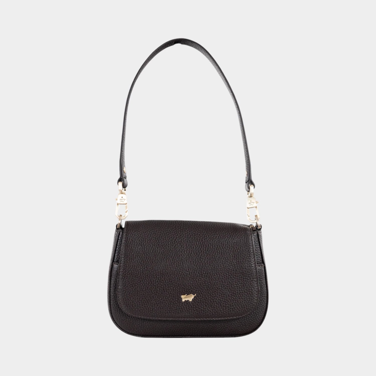 Frontansicht HANNA Flap Bag XS espresso
