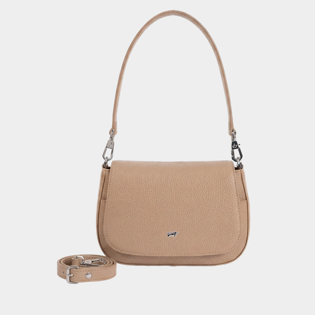 Frontansicht HANNA Flap Bag S creme