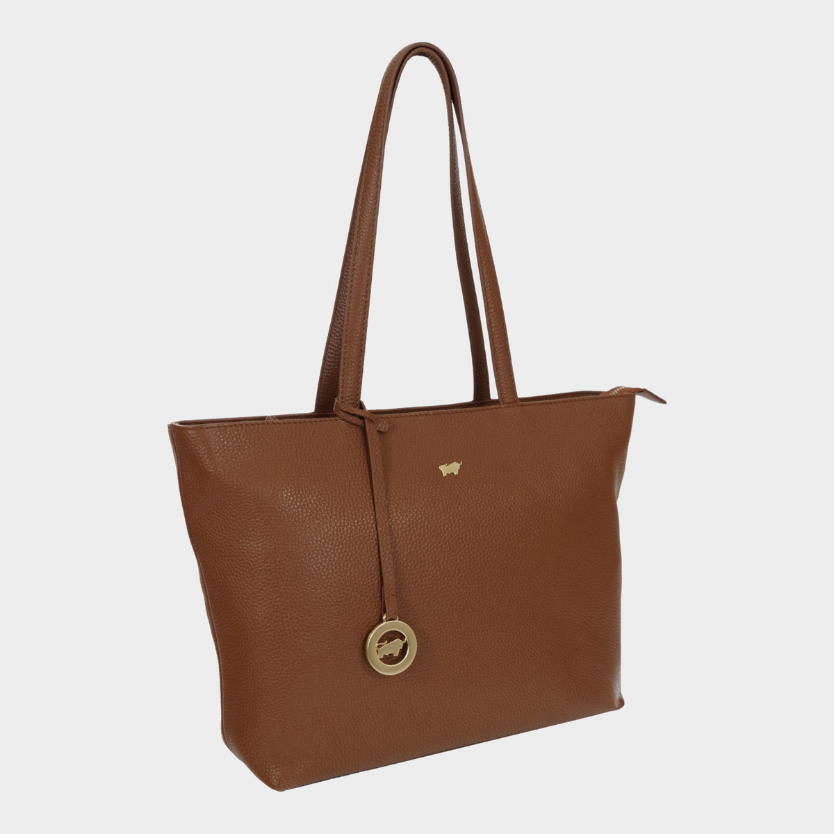 Schrägansicht HANNA Shopper S saddle brown