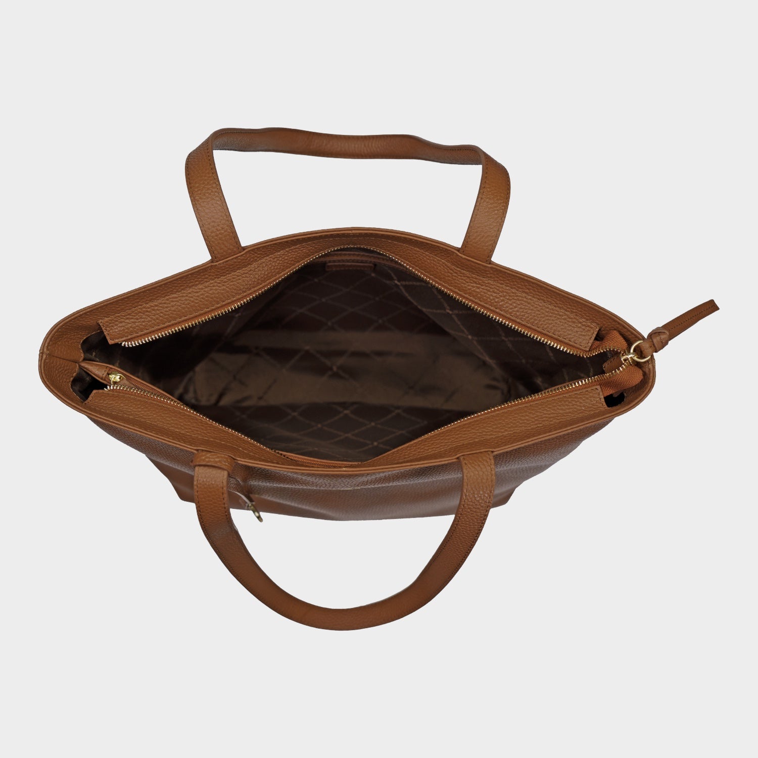 Innenansicht HANNA Shopper saddle brown