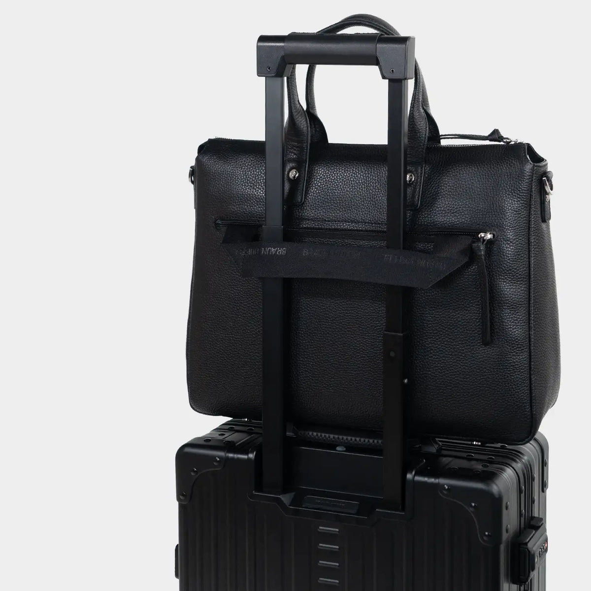 Trolley Link HANNA Damen Leder Businesstasche mit Laptopfach schwarz