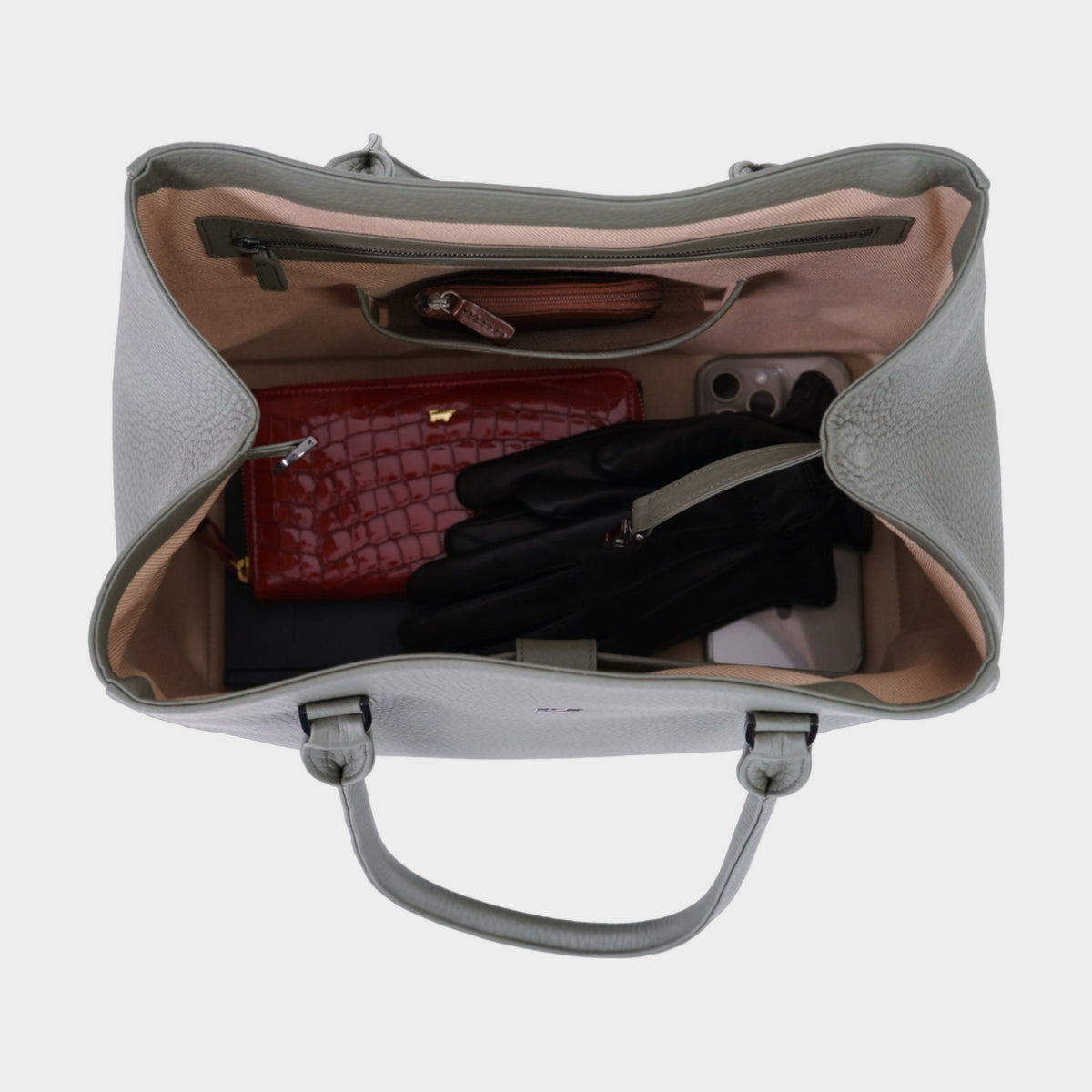 Innenansicht Shopper L HELENE olive