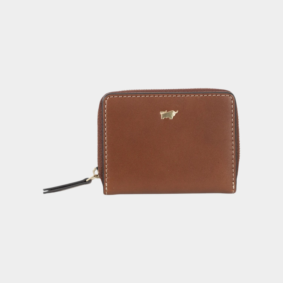 Frontansicht ALICE Mini RV-Geldbörse 5CS cognac
