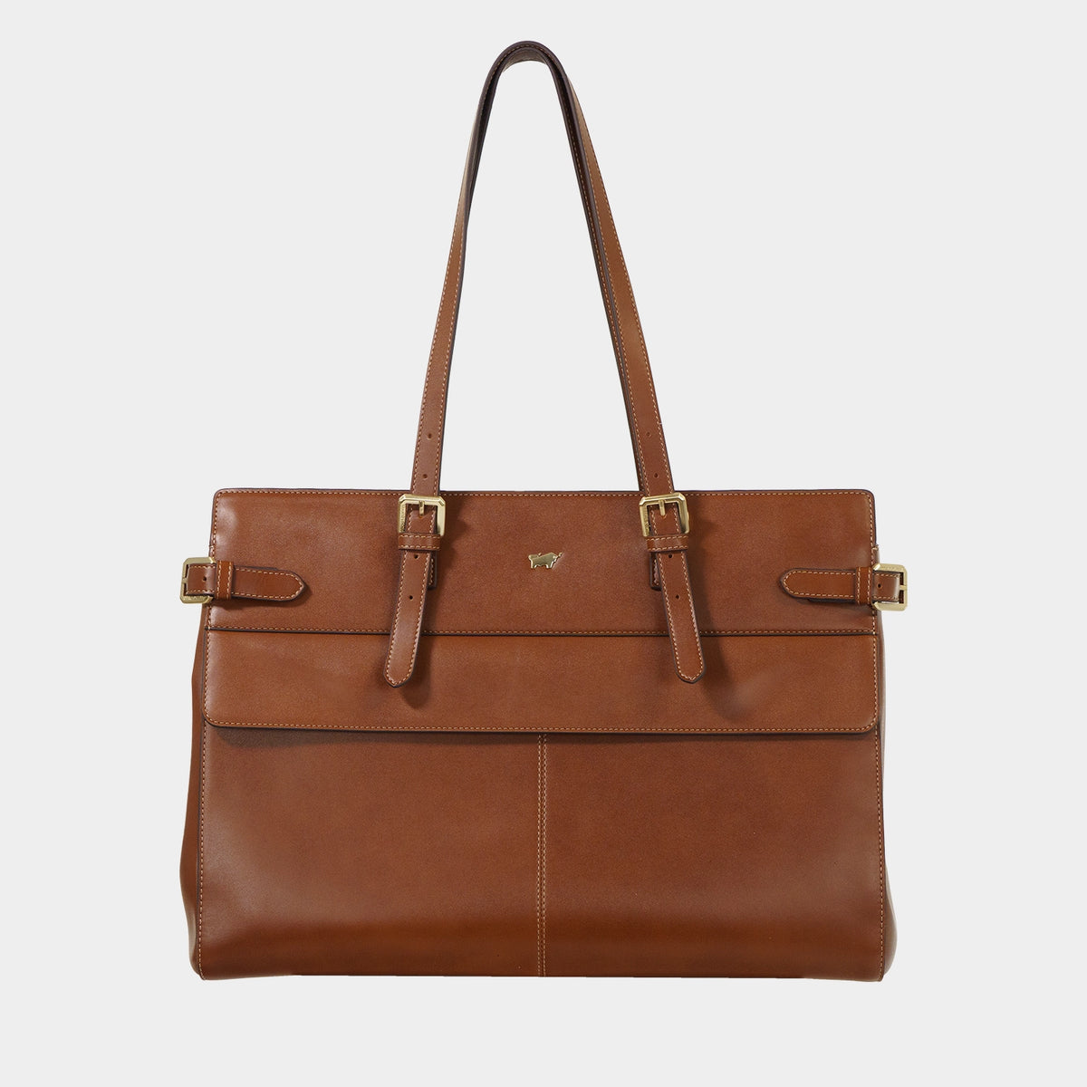 Frontansicht ALICE Businesstasche cognac