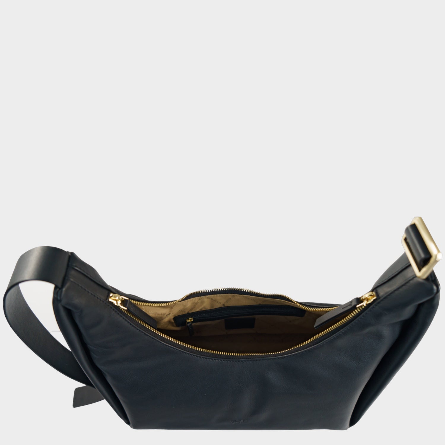 Innenansicht LOTTA Hobo Bag L schwarz