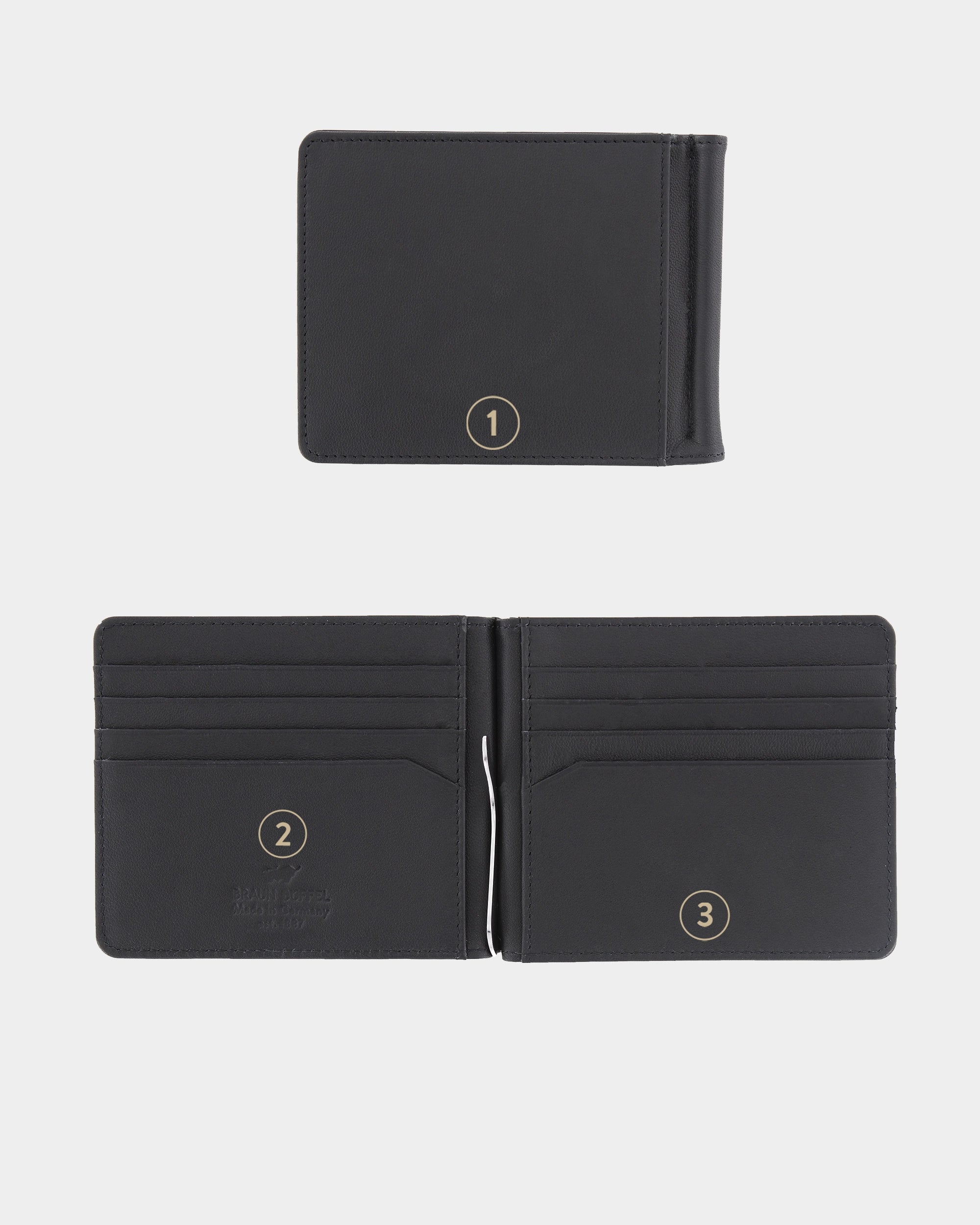 Personalisierung ARIZONA RFID Dollarclip 8CS schwarz