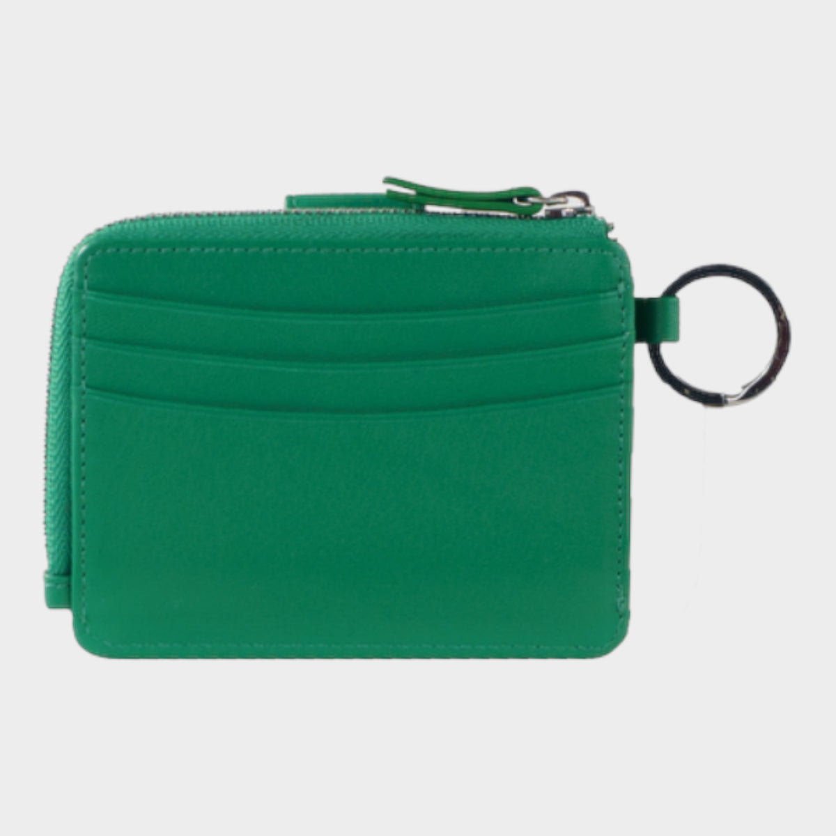 Rückansicht JOY RFID Kartenbörse mit Schlüsselring 12CS fern green