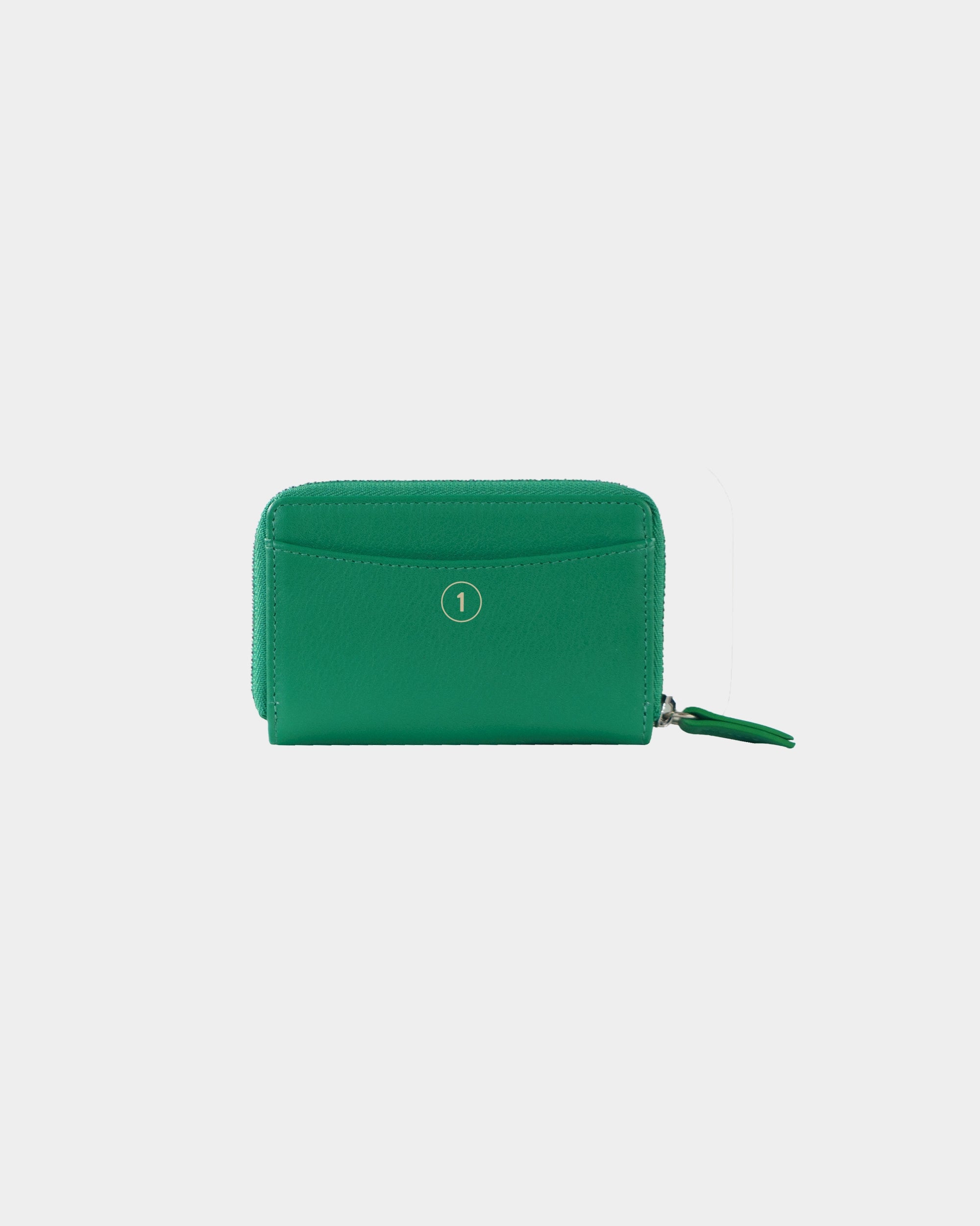 Personalisierung JOY RFID RV Mini Geldbörse fern green