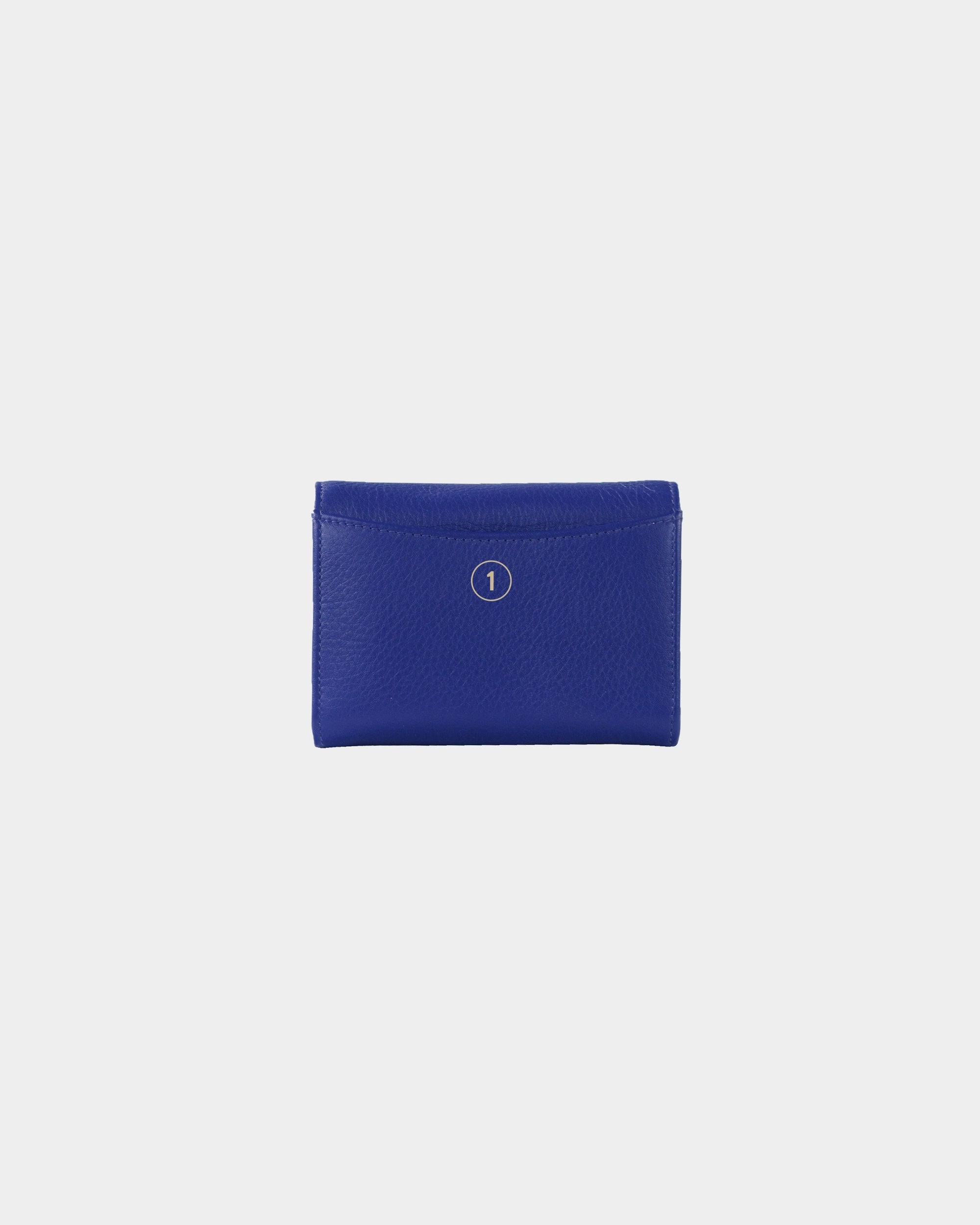 Personalisierung JOY RFID Mini Geldbörse slim 3CS indigo violet