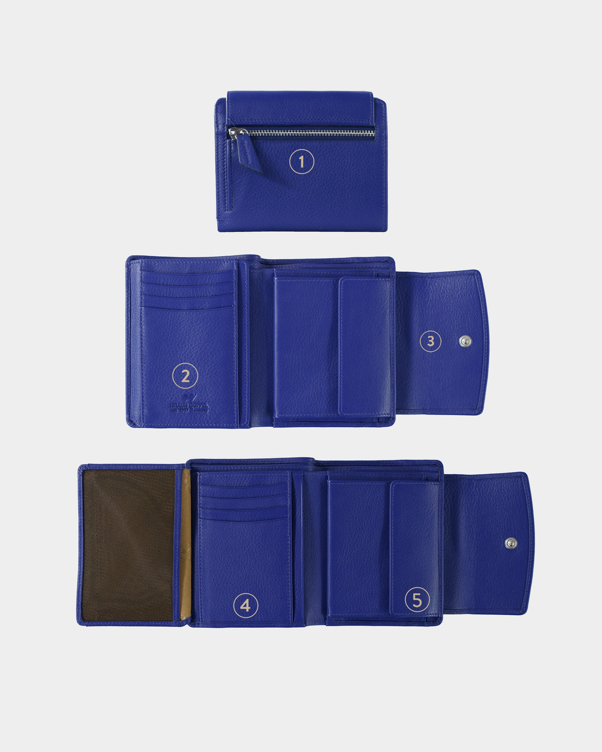Personalisierung JOY RFID Geldbörse M 8CS indigo violet