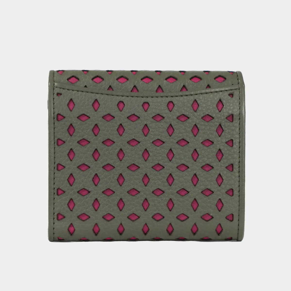Rückansicht STELLA Geldbörse 5CS olive/ pink