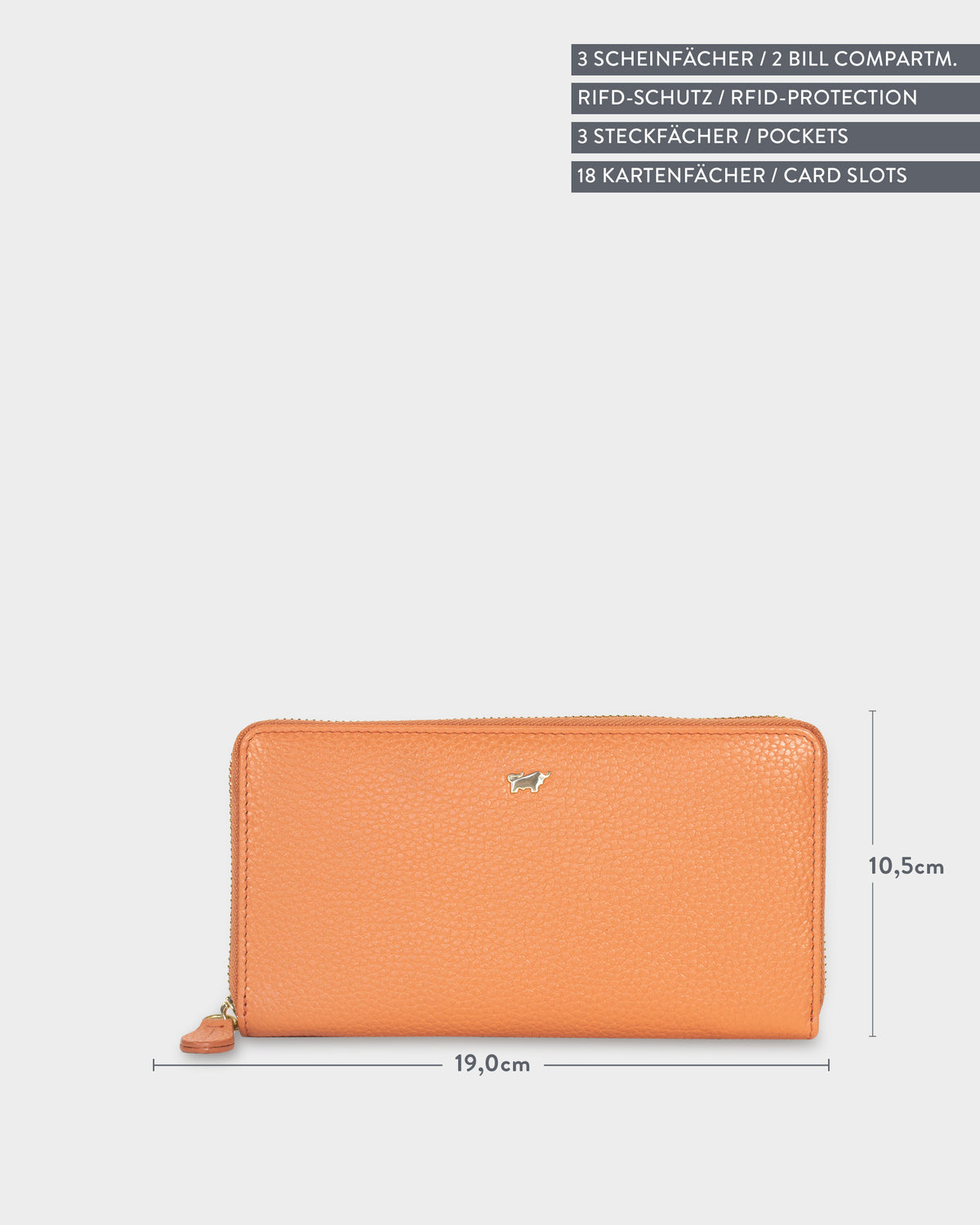 ASTI RV-Geldbörse 18CS l.orange