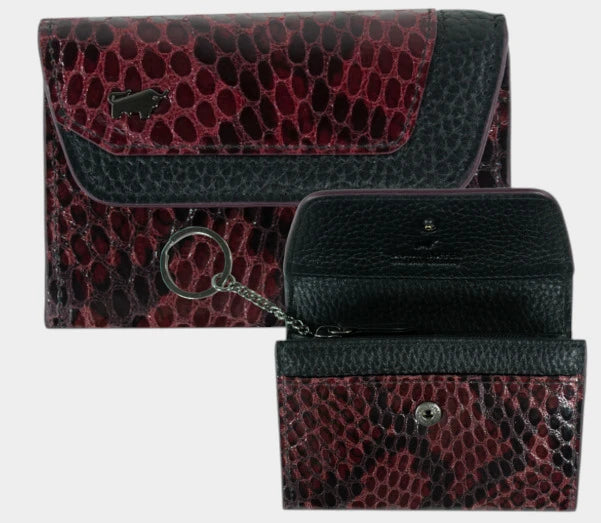 LUISE Mini Börse burgundy