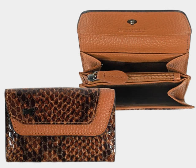 LUISE Mini Börse cognac