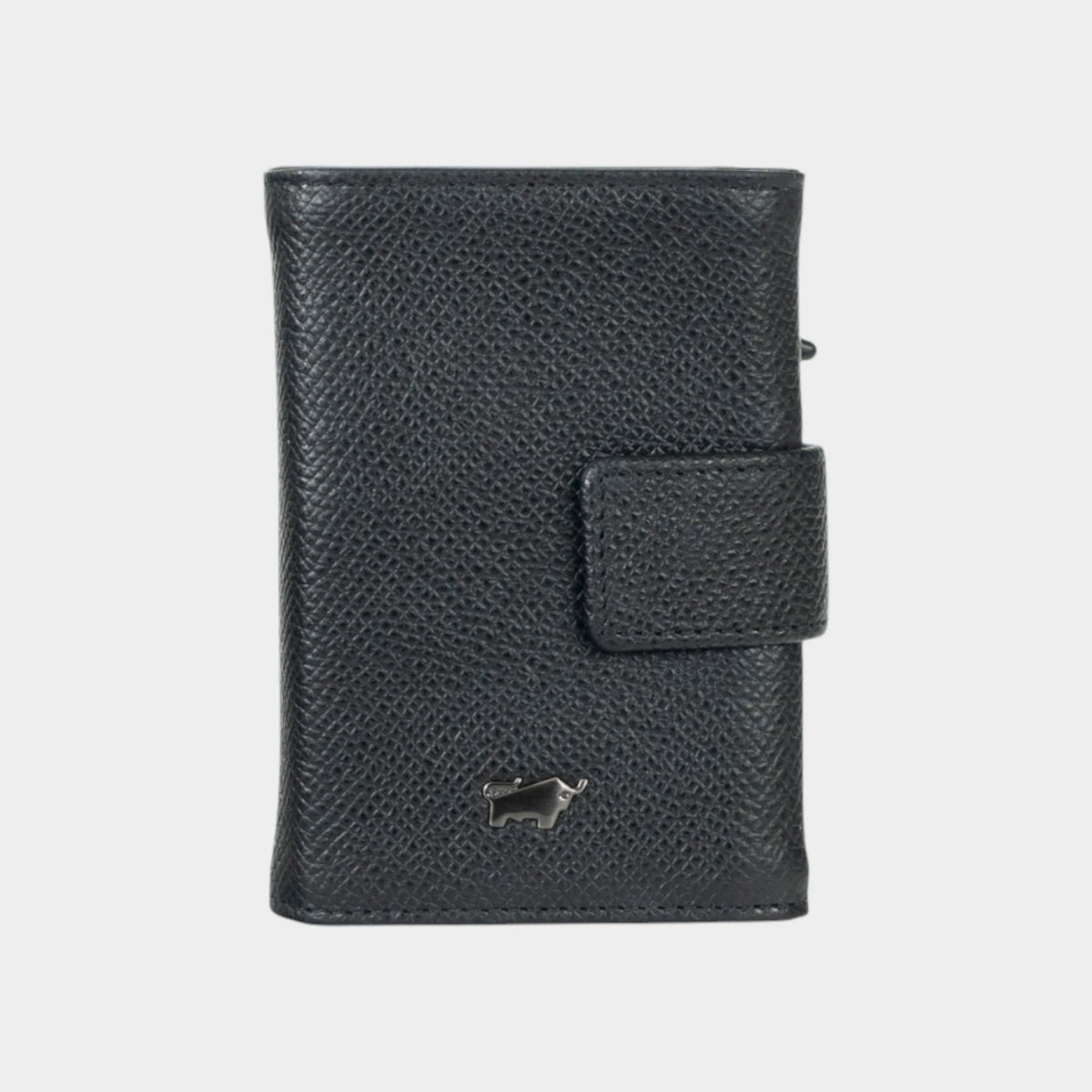Frontansicht ROBIN RFID Slim Wallet Münzfach schwarz