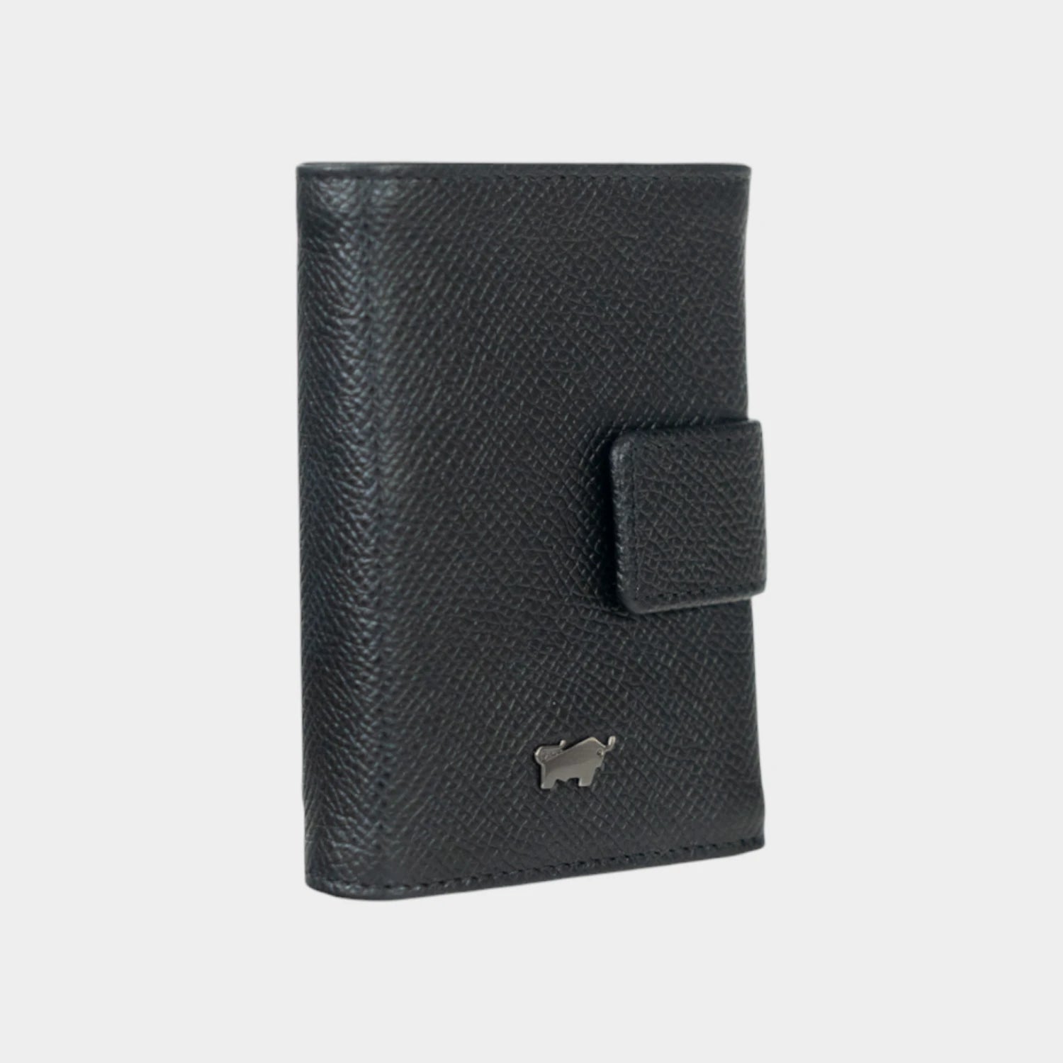 Schrägansicht ROBIN RFID Slim Wallet Münzfach schwarz