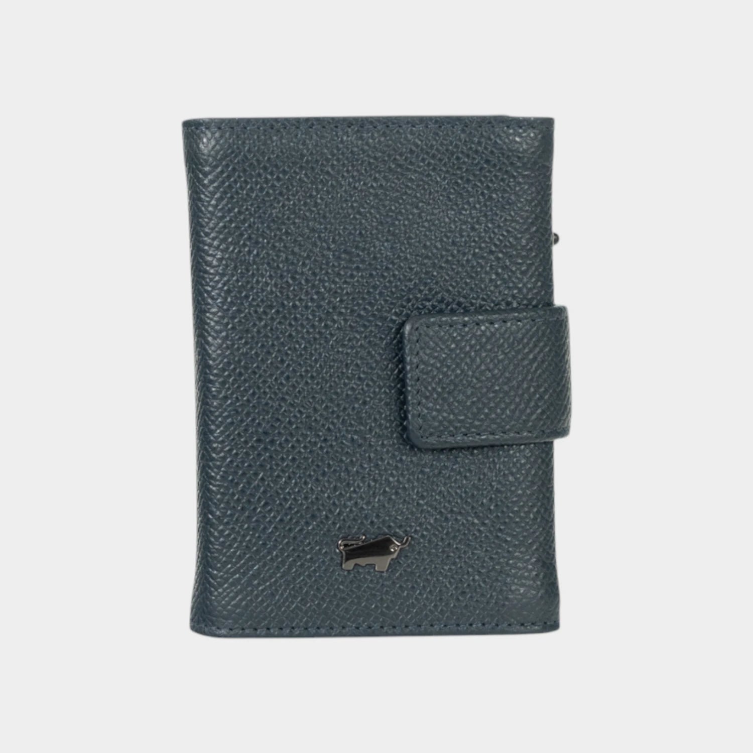 Frontansicht ROBIN RFID Slim Wallet Münzfach blau