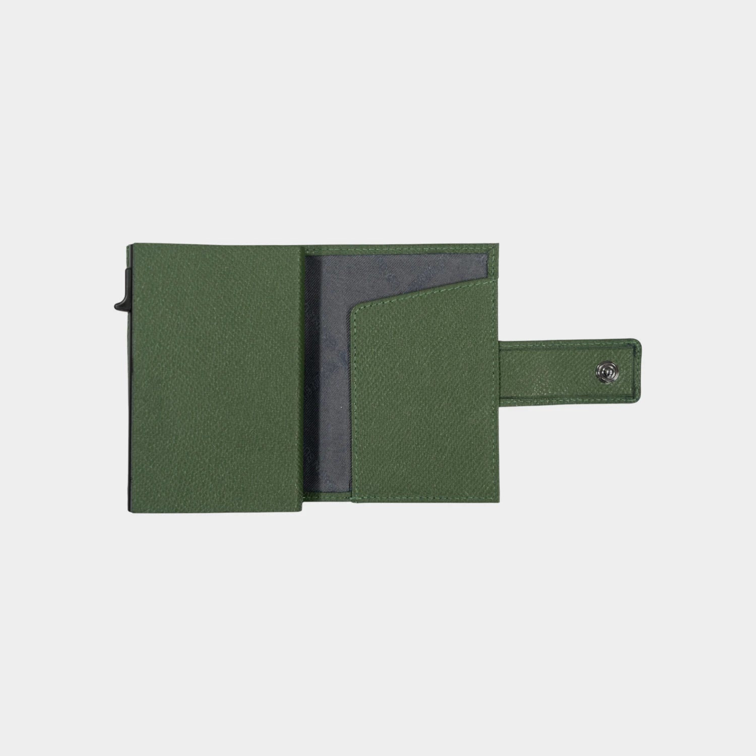 Innenansicht ROBIN RFID Slim Wallet Münzfach grün