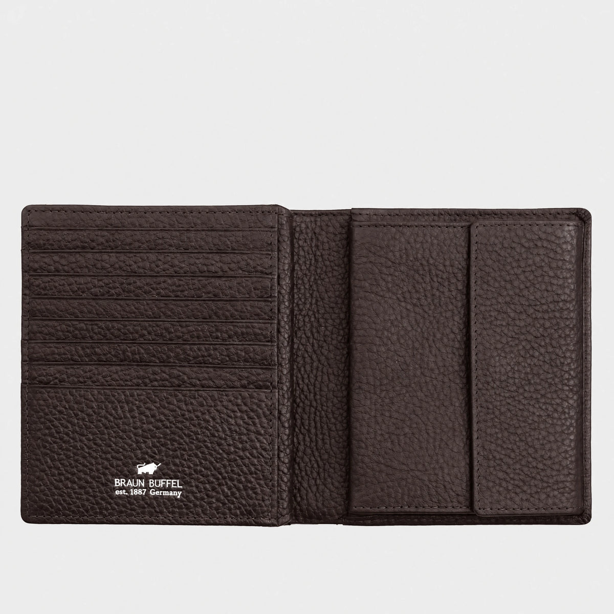 Innenansicht THEO RFID Geldbörse H 16CS braun