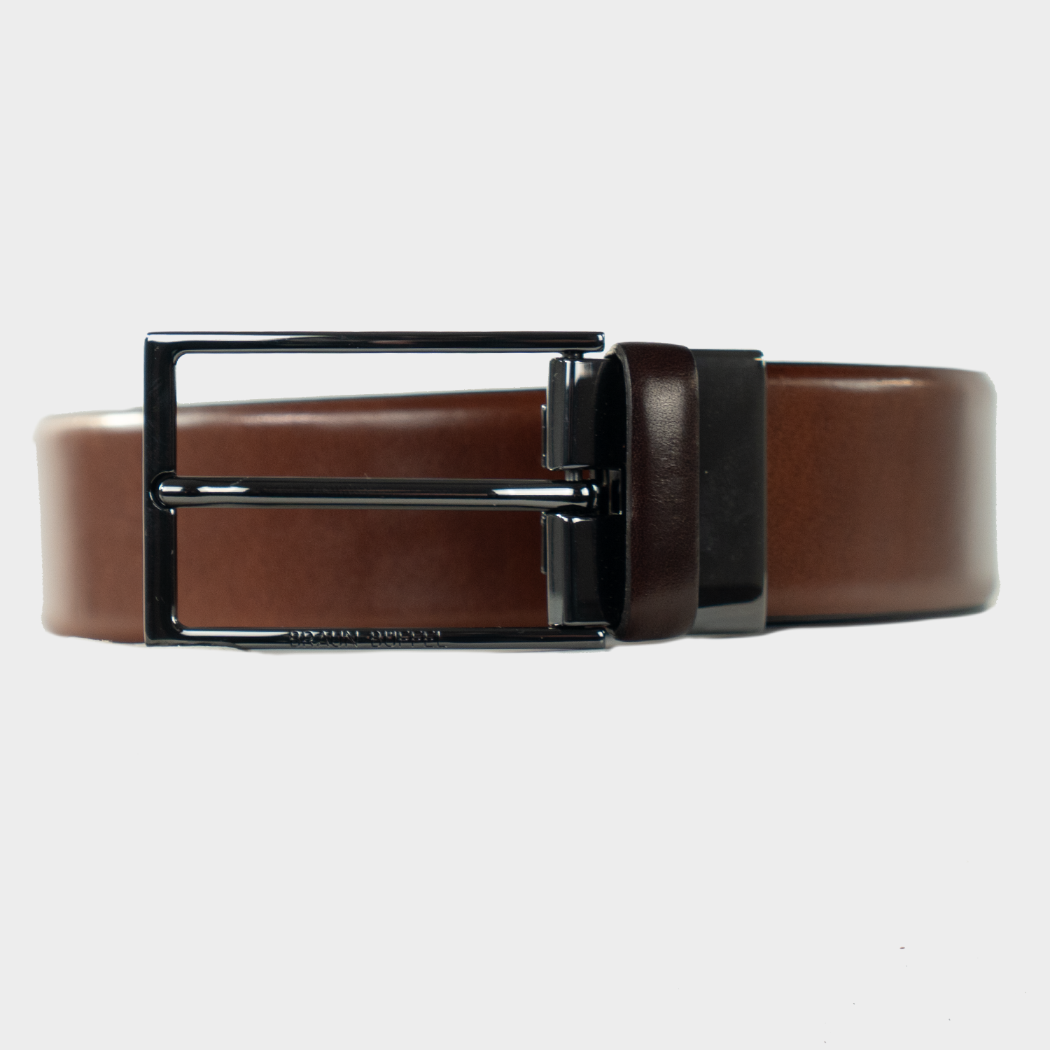 Frontansicht Gürtel Carlo 115 cm dunkelbraun