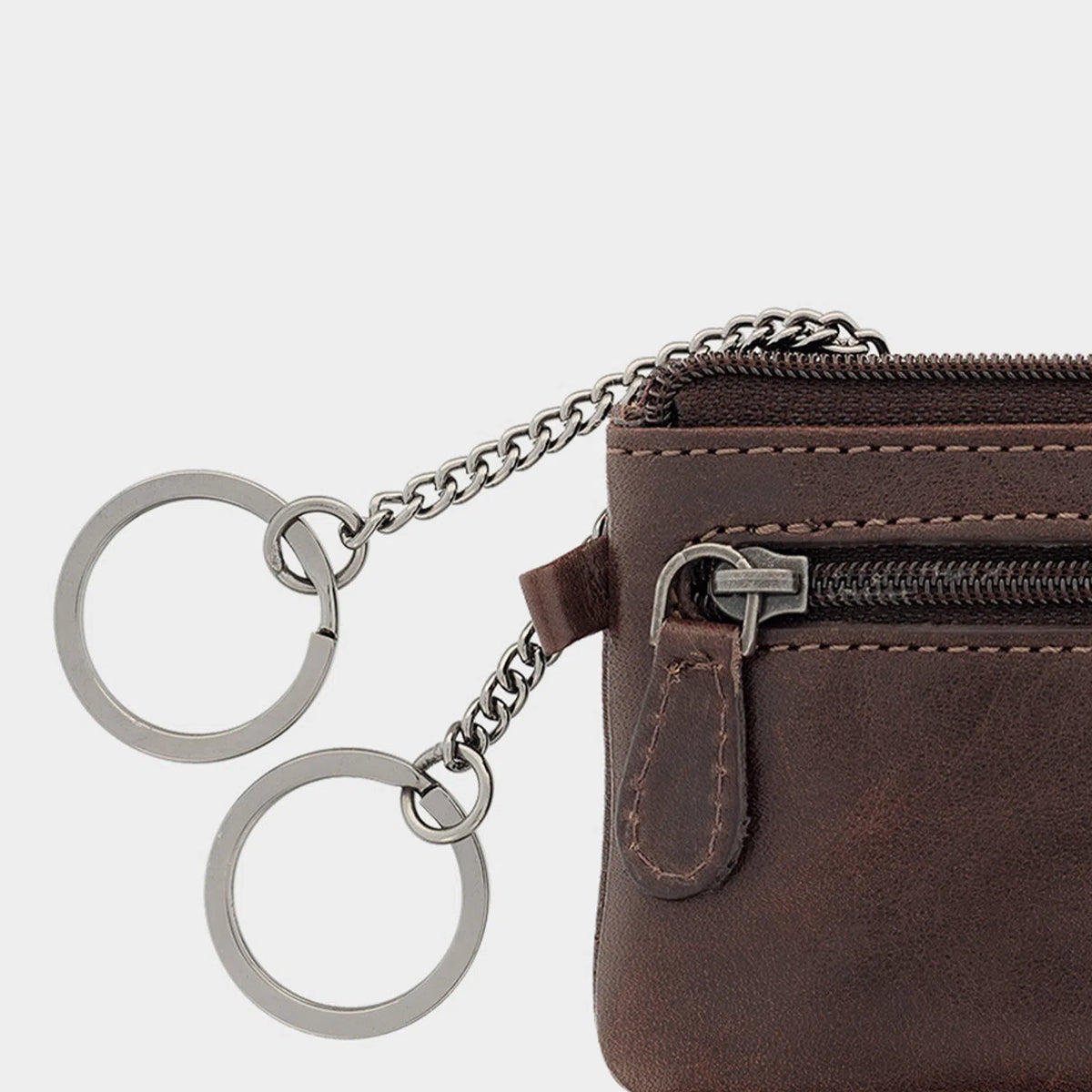 Keyfeature-3 AREZZO Schlüsseletui braun