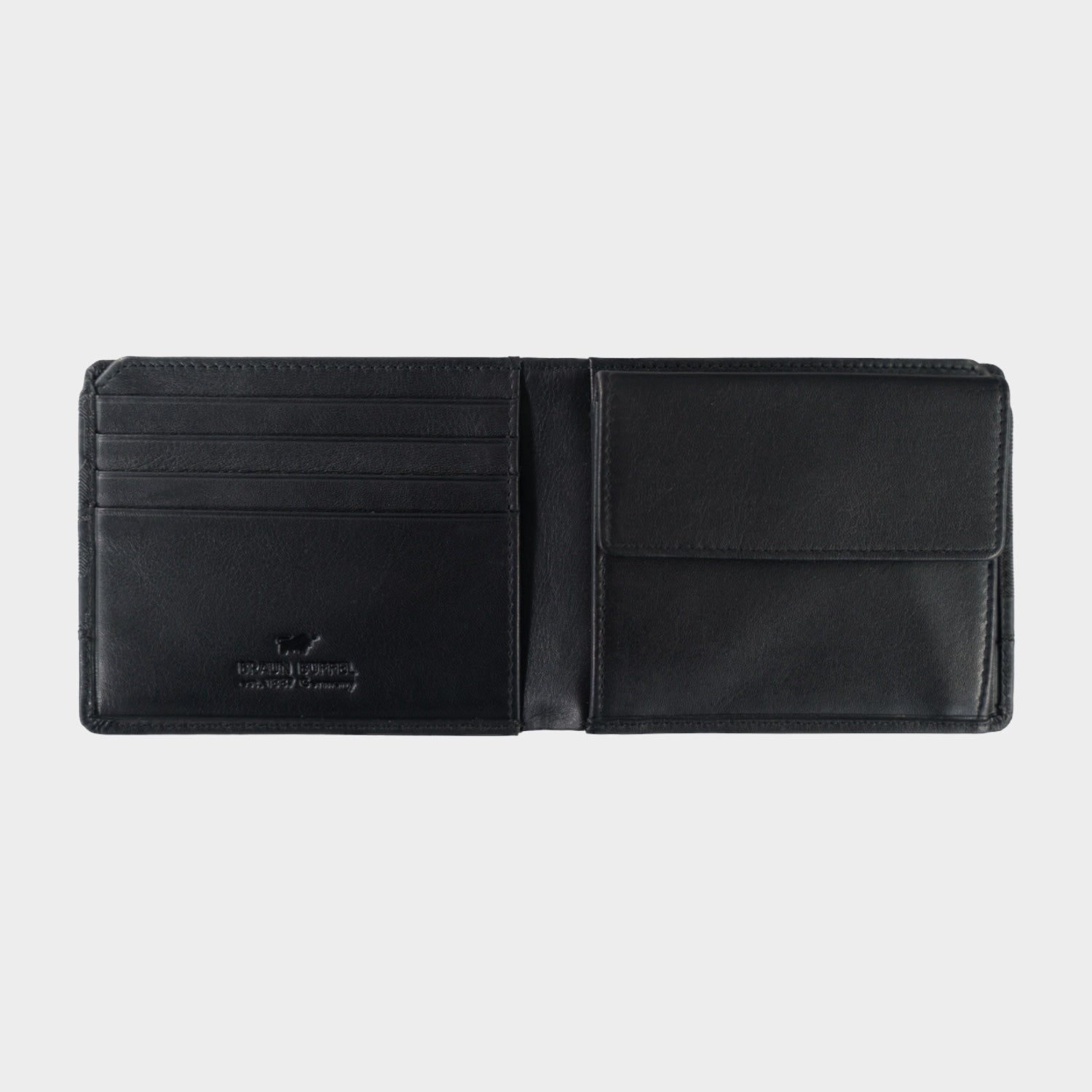 Innenansicht LEON RFID Geldbörse 4+3CS schwarz