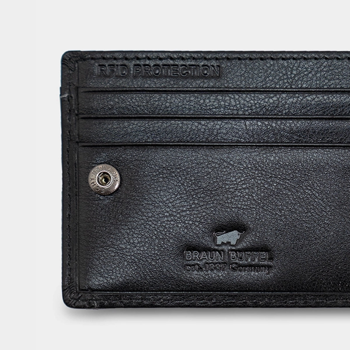 Keyfeature-2 AREZZO RFID Geldbörse S 6CS schwarz