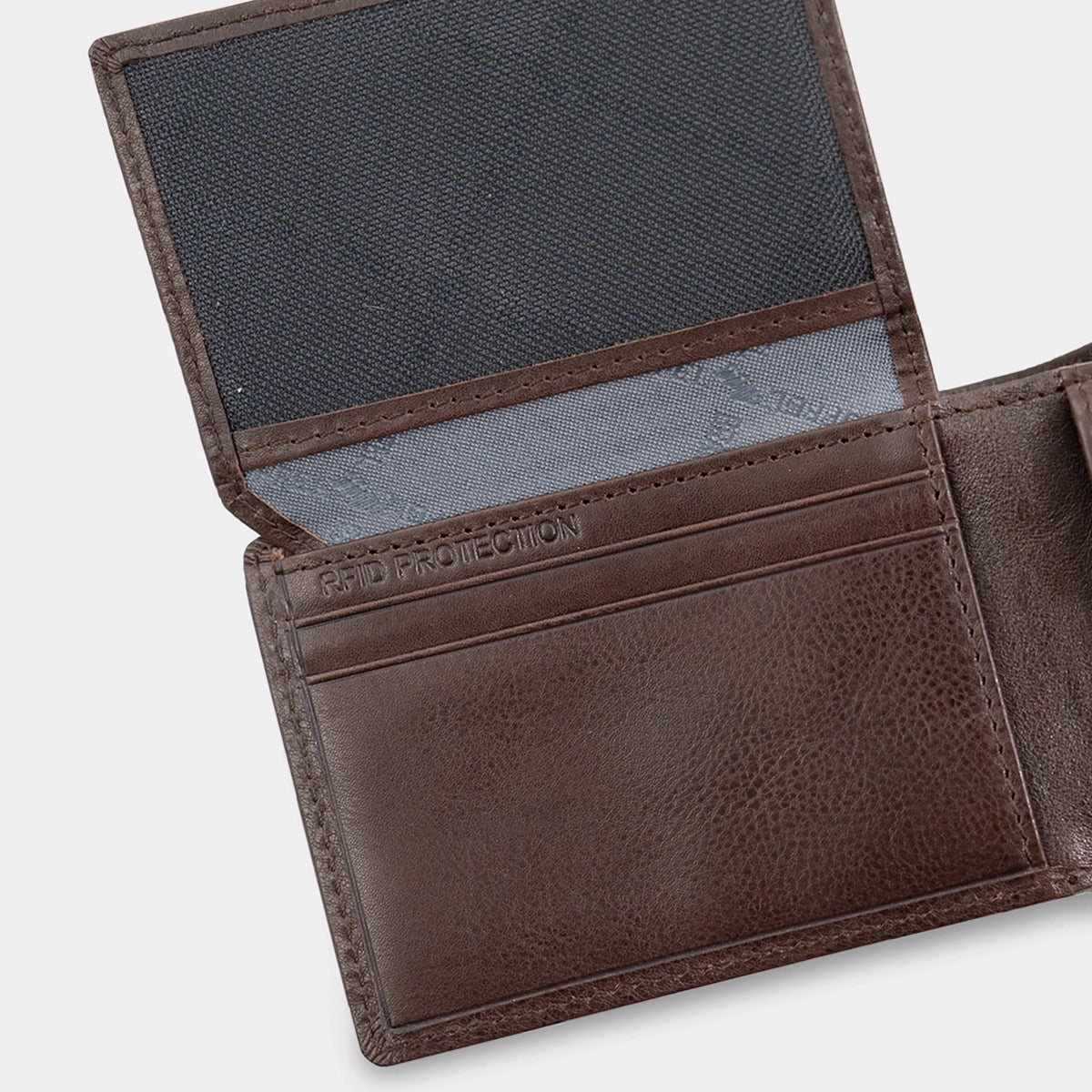Keyfeature-2 AREZZO RFID Geldbörse 4CS braun