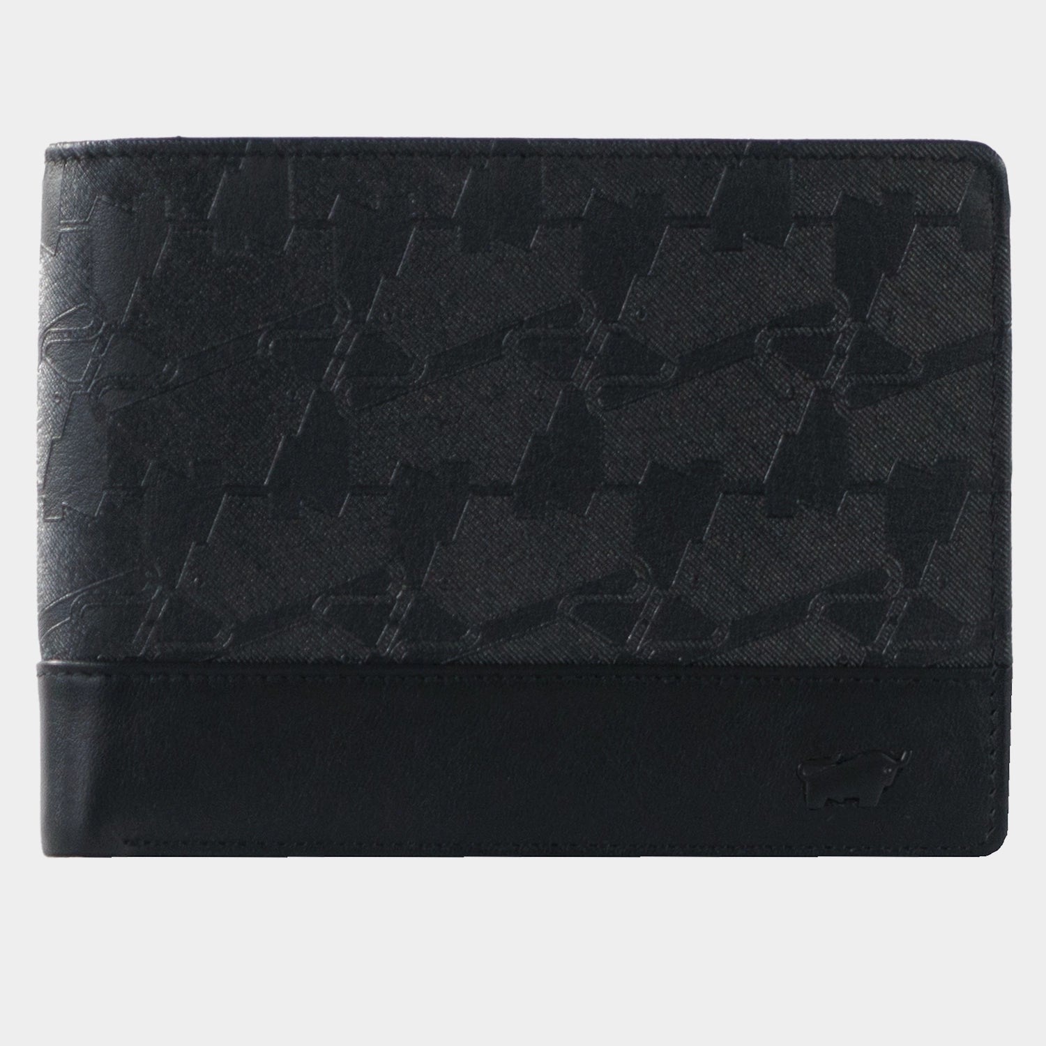 Frontansicht LEON RFID Geldbörse 9CS schwarz