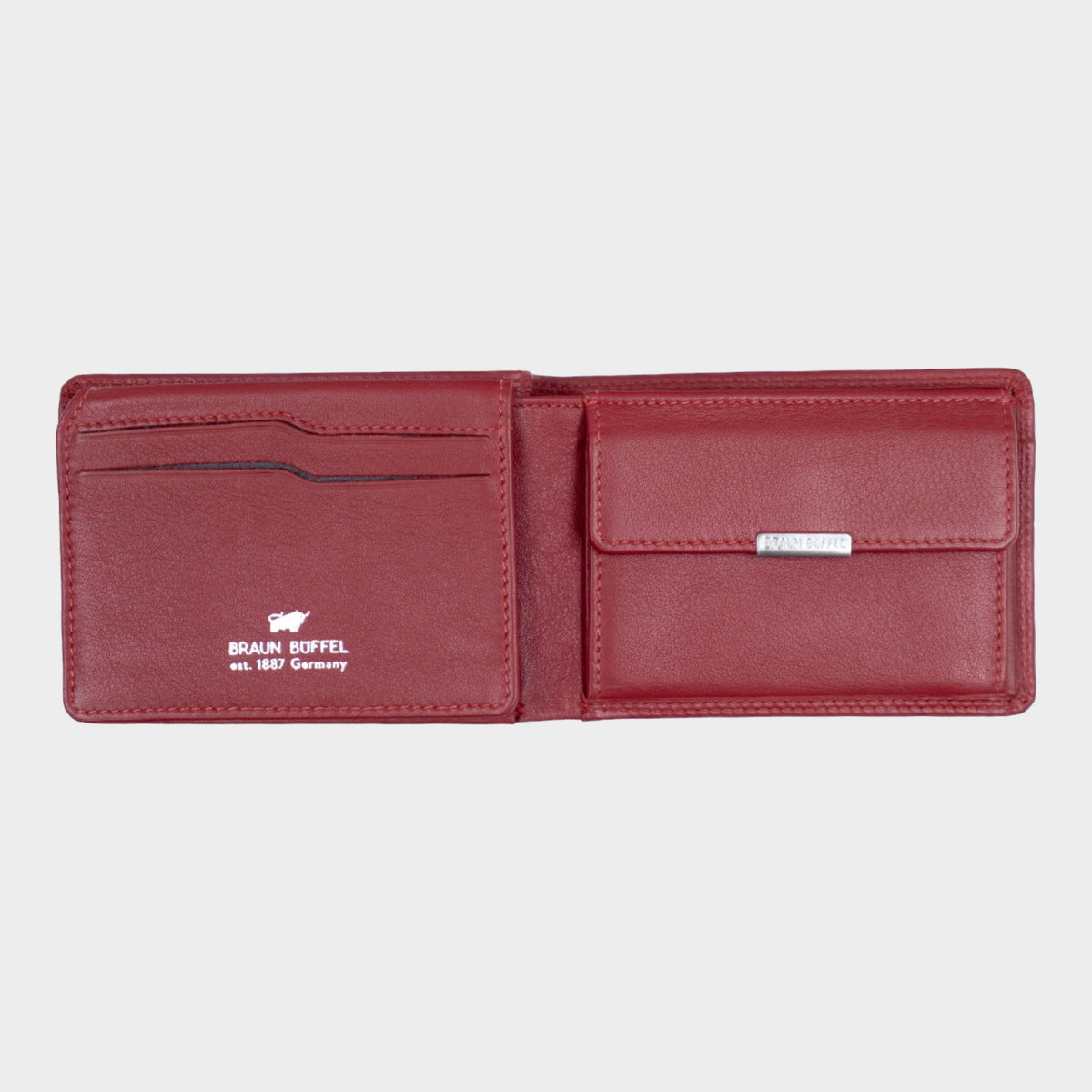 Innenansicht GOLF RFID Geldbörse 4CS rot