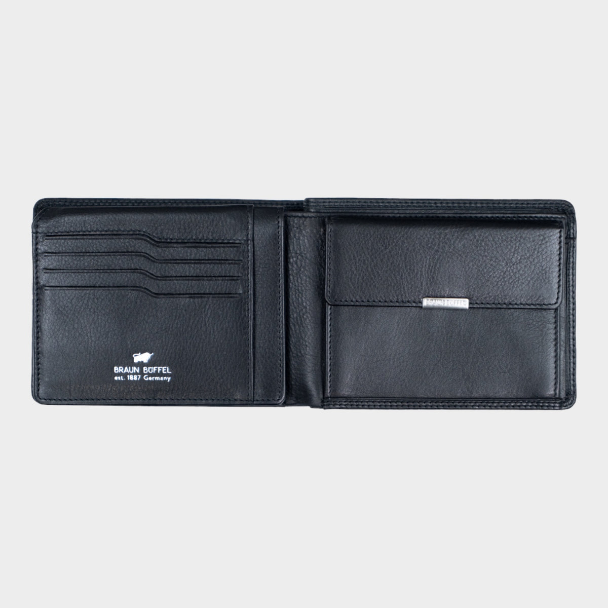 Innenansicht GOLF RFID Geldbörse 11CS schwarz