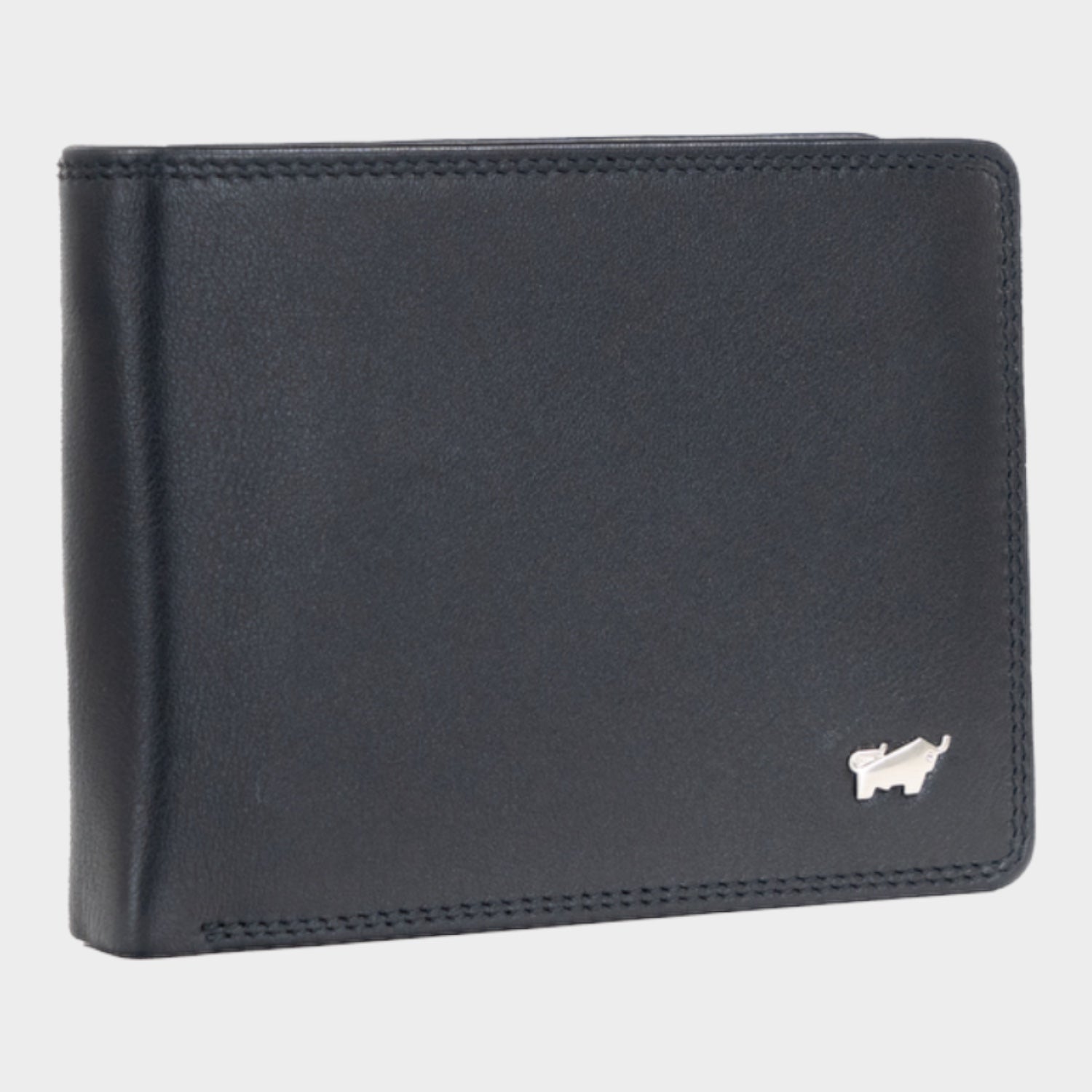 Schrägansicht GOLF RFID Geldbörse 8CS + Loop schwarz