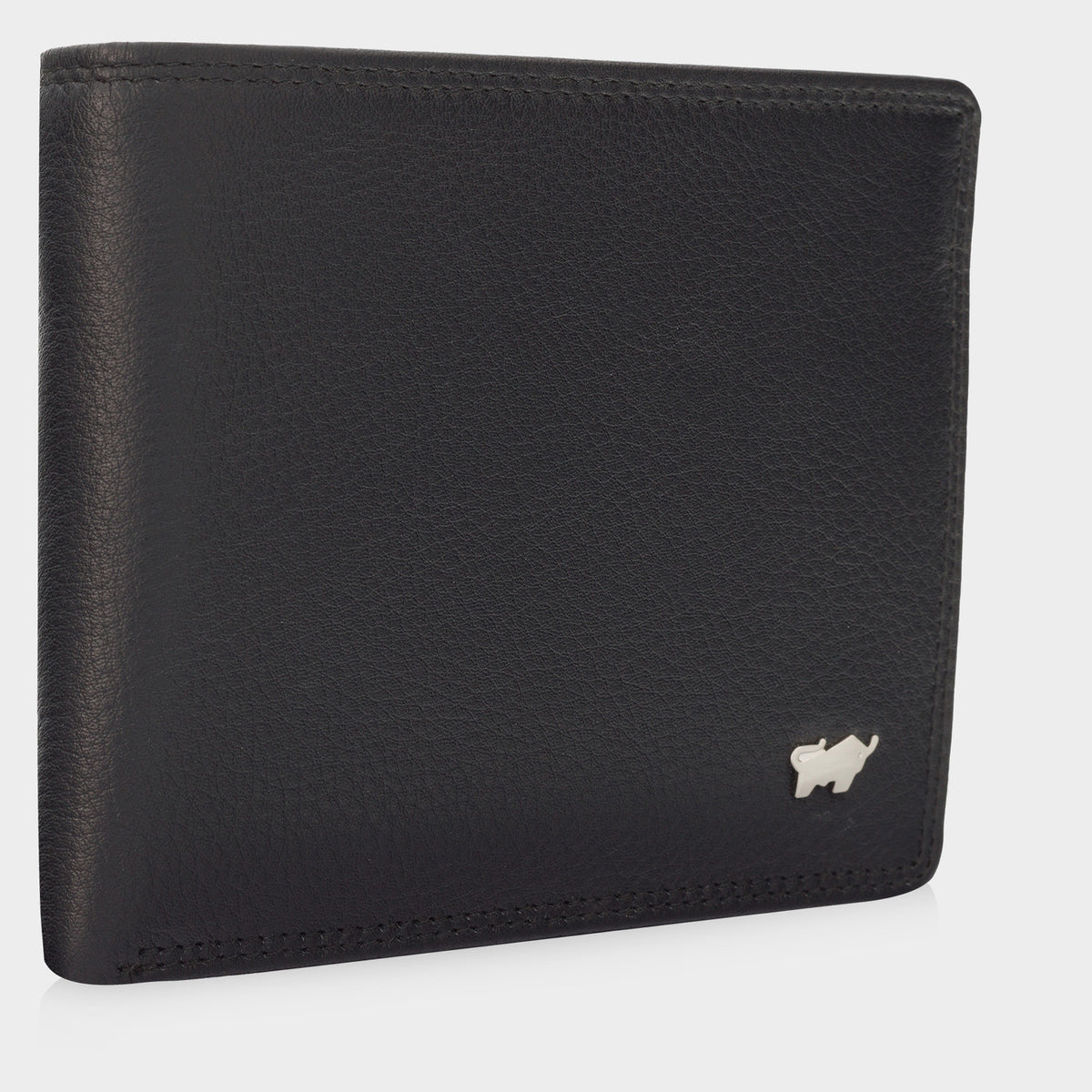Schrägansicht GOLF RFID Geldbörse 8CS schwarz