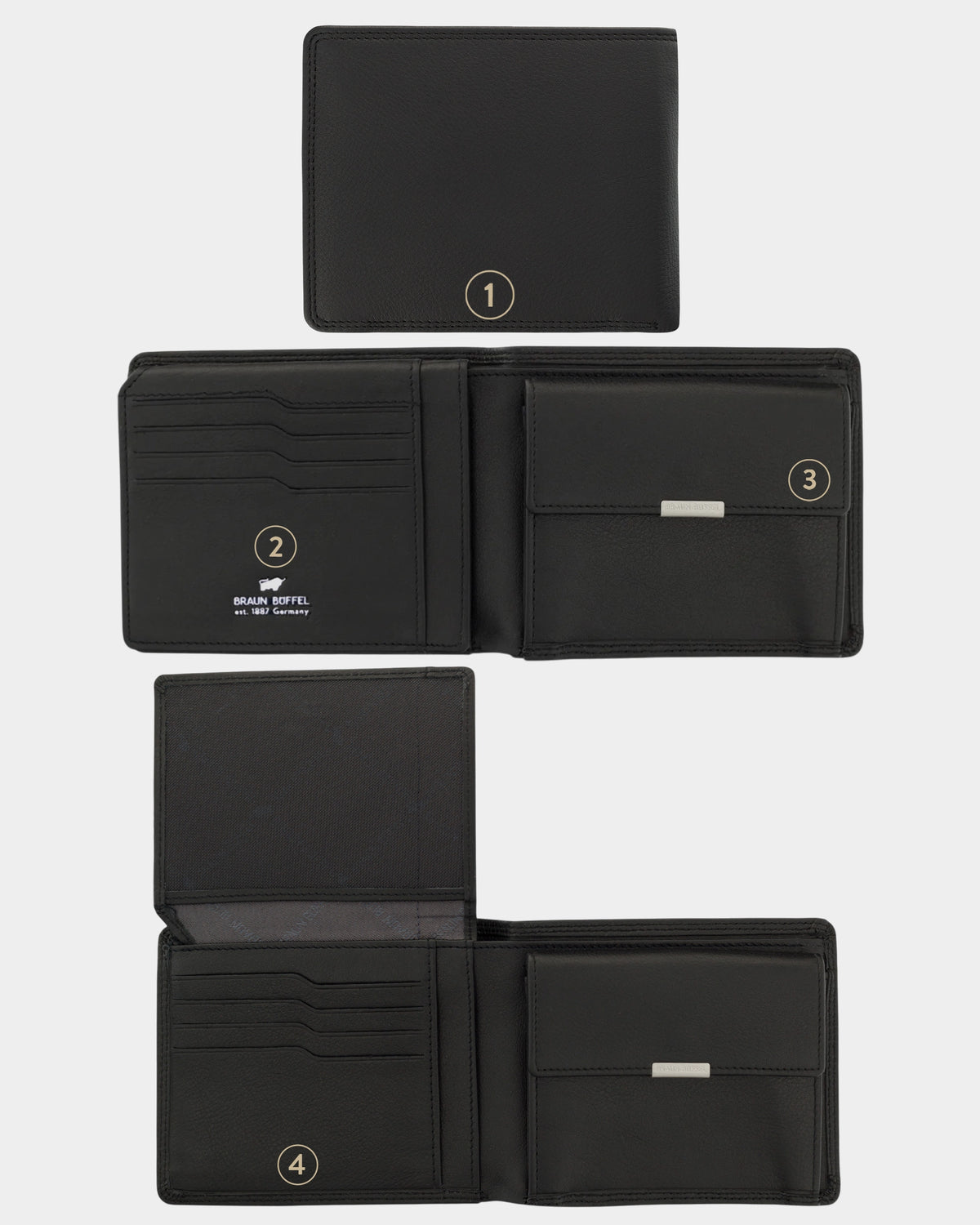 GOLF RFID Geldbörse 8CS schwarz