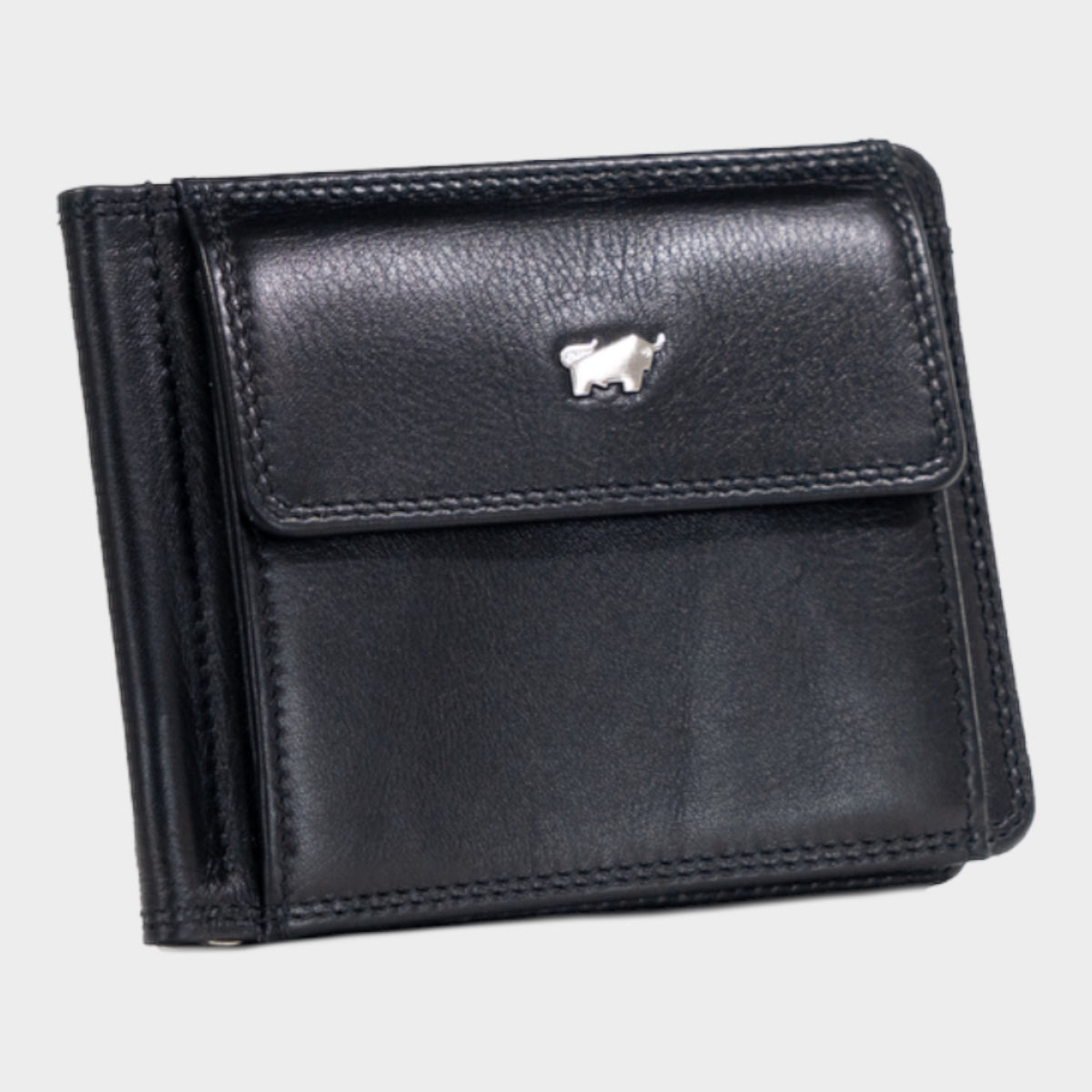 Schrägansicht GOLF RFID Dollarclip 6CS schwarz