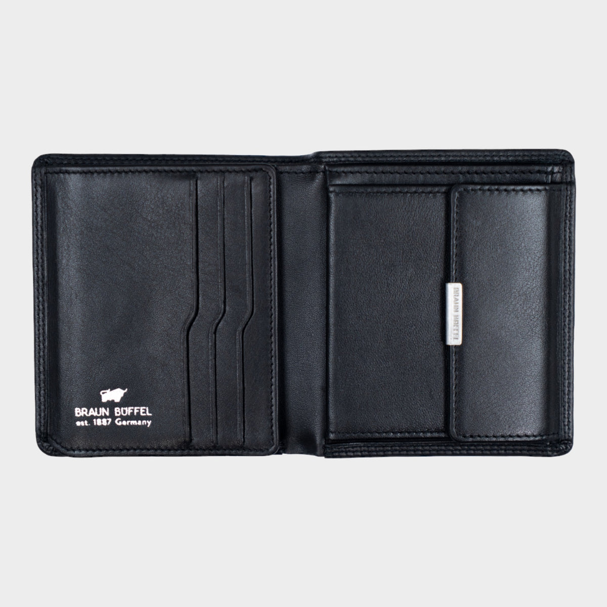 Innenansicht GOLF RFID Geldbörse Carré 6CS schwarz