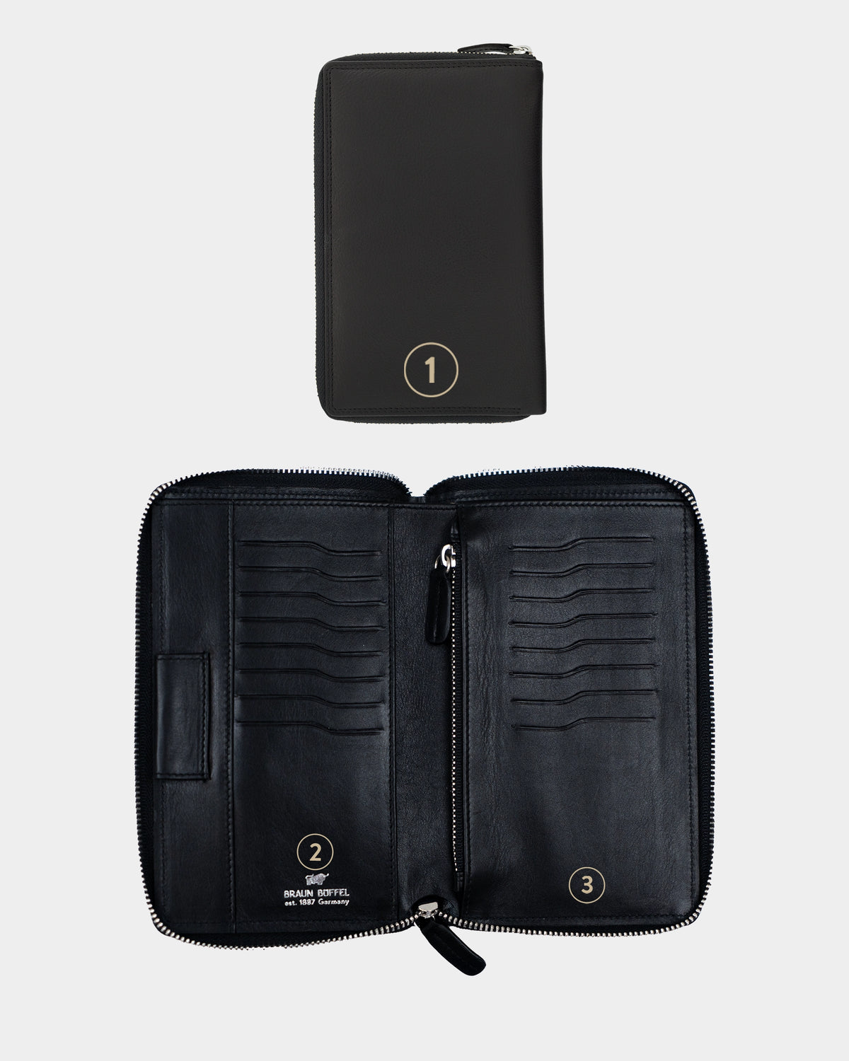 Personalisierungsbild GOLF RFID Brieftasche 16CS schwarz