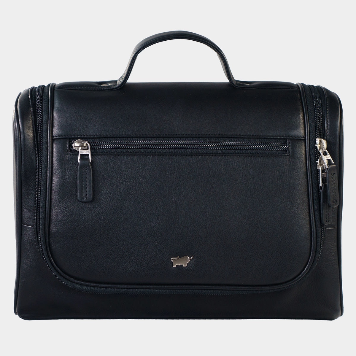Frontansicht GOLF Kulturtasche mit Haken schwarz