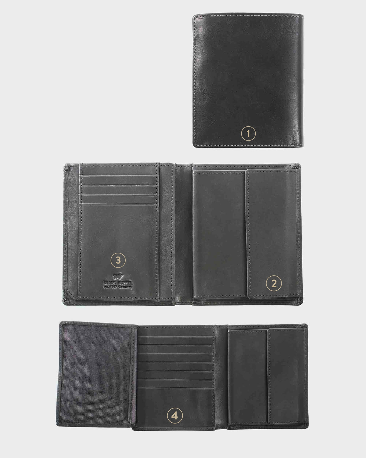 Personalisierungsbild AREZZO RFID Geldbörse H 11CS schwarz