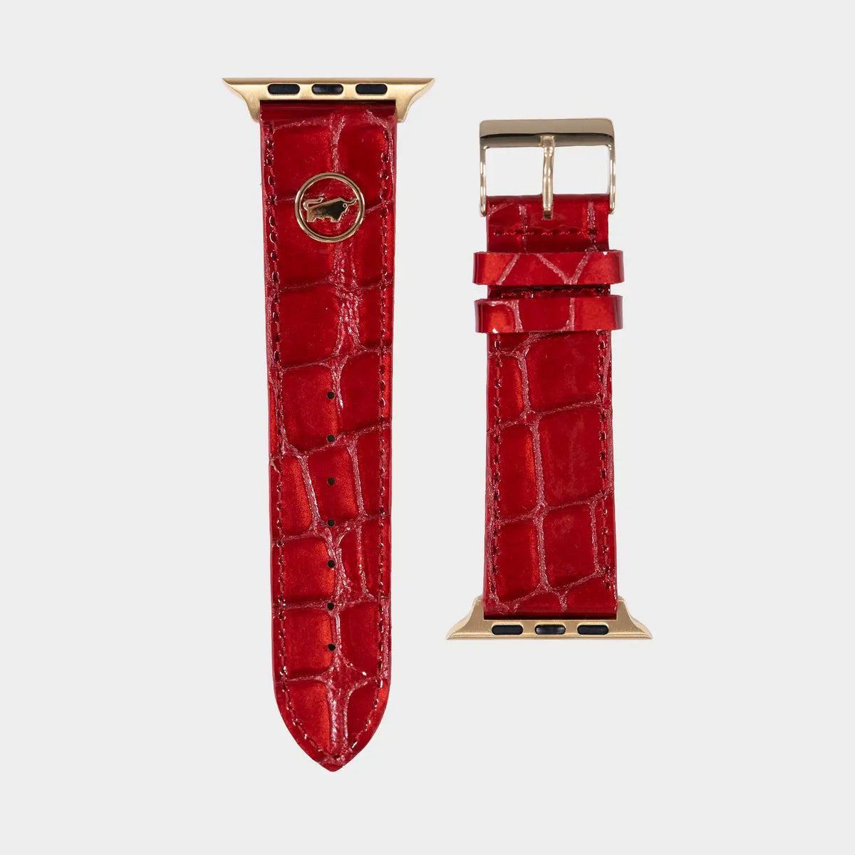 Frontansicht VERONA Armband für Apple Watch rot