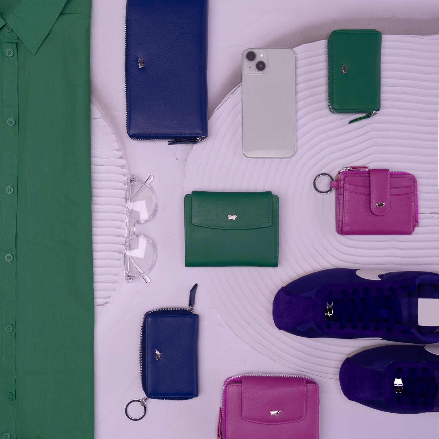 Keyfeature JOY RFID RV-Geldbörse 18CS purple plum