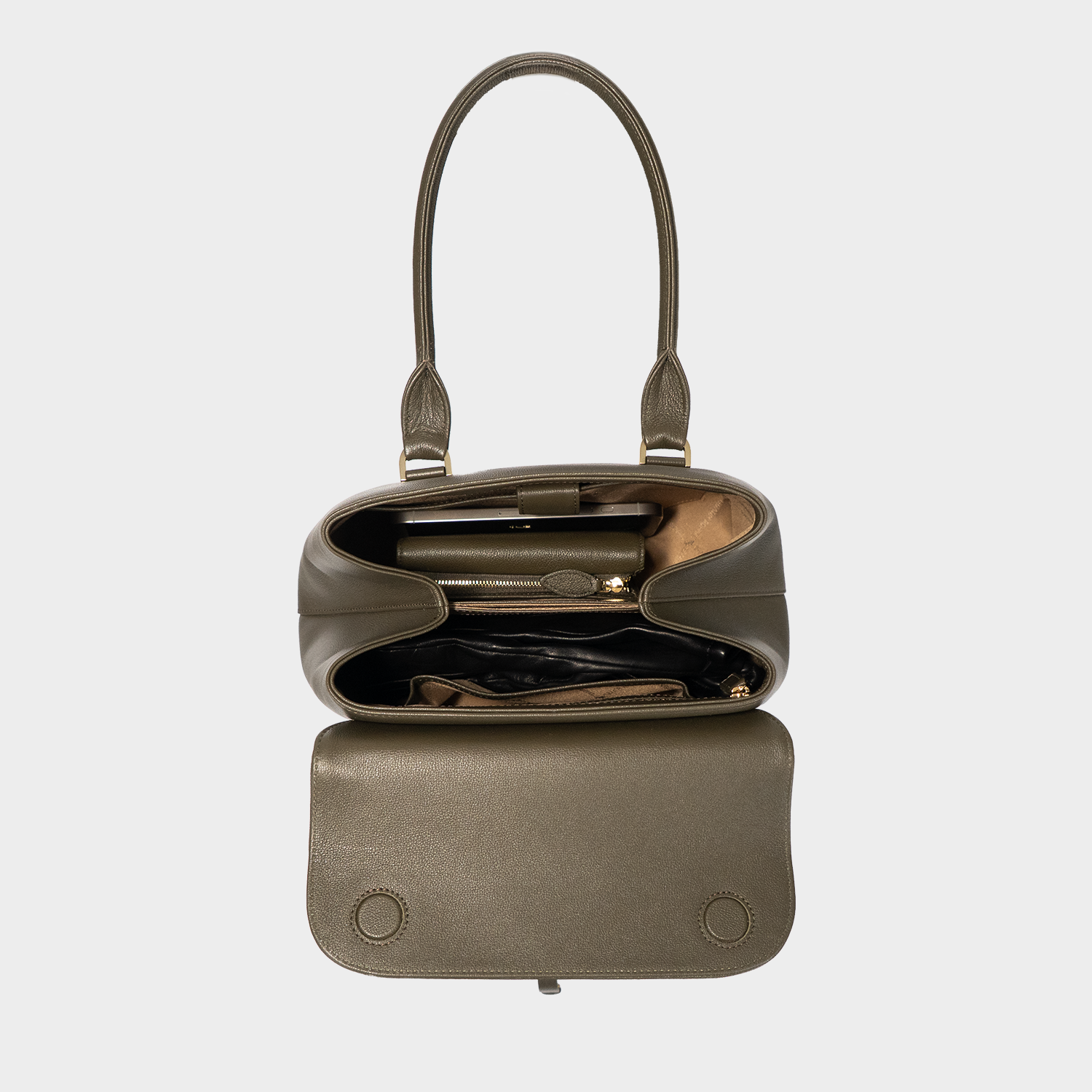 KAROLINE ICONIC Tote Small olive
