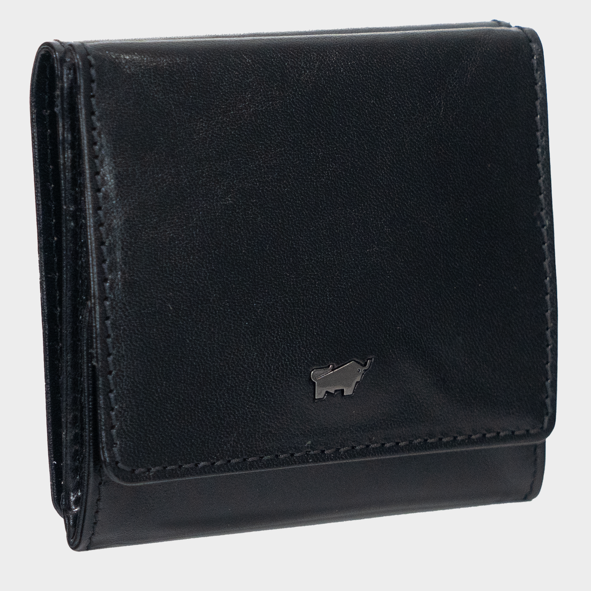 Schrägansicht COUNTRY Geldbörse 6CS Wiener Schachtel schwarz