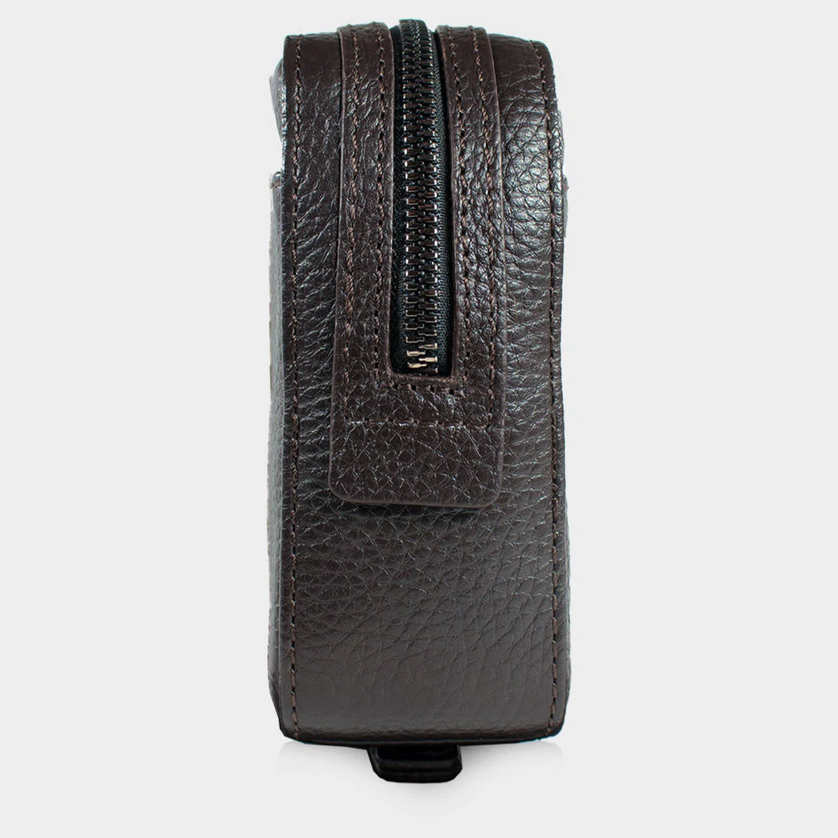 Seitenansicht NOVARA Clutch braun