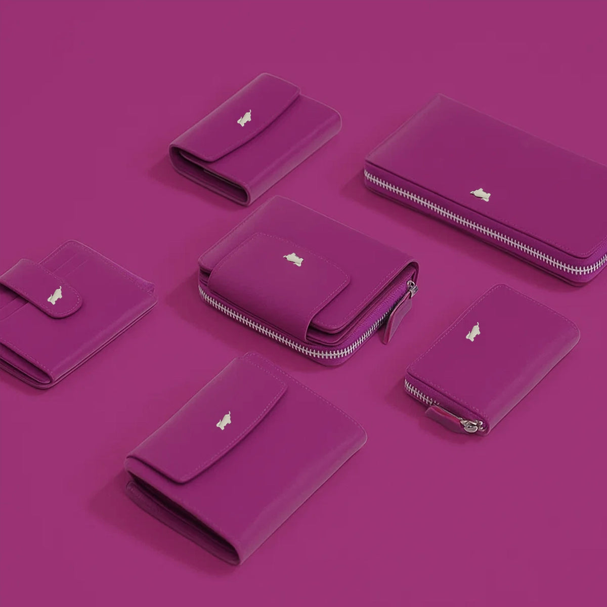 Keyfeature JOY RFID Mini Geldbörse slim 3CS purple plum