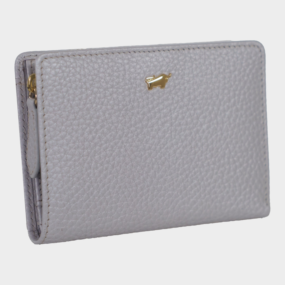 Schrägansicht ALESSIA Mini Geldbörse 8CS silver grey